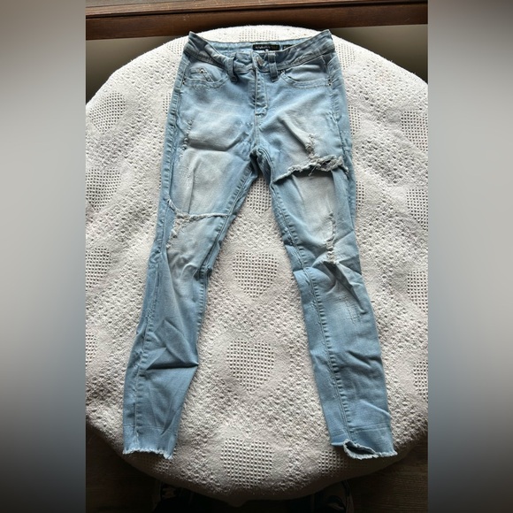 Trendy Light Blue Kids Jeans - Picture 1 of 6